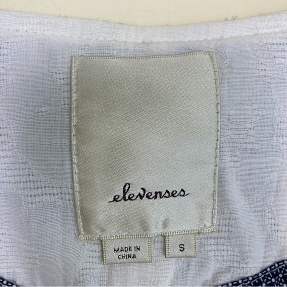 Anthropologie Elevenses Lagenlook Boho Striped Linen Duster Kimono Jacket Sz S - Picture 15 of 16